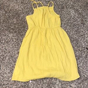 old navy yellow dress kids 8